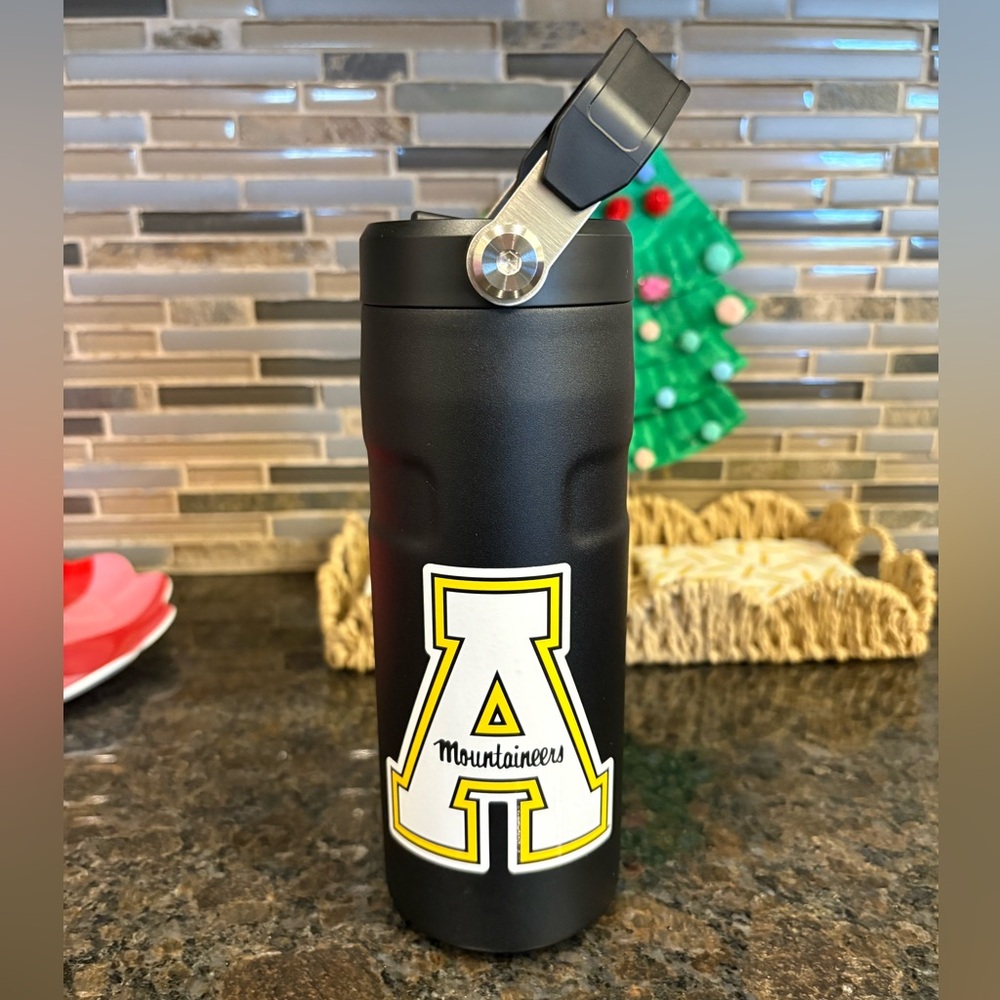 Black 16oz Stanley Appalachian State Water Bottle